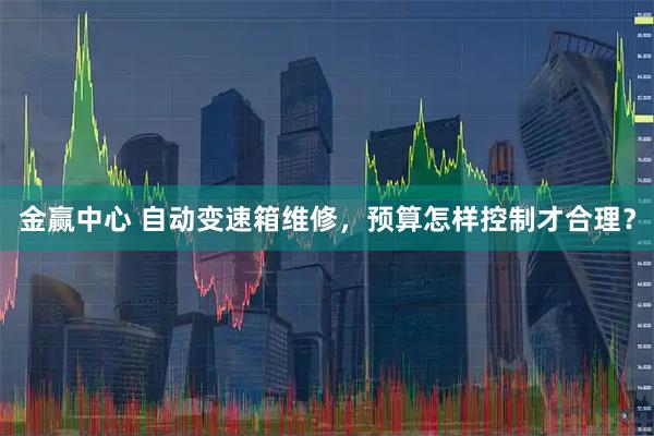 金赢中心 自动变速箱维修，预算怎样控制才合理？