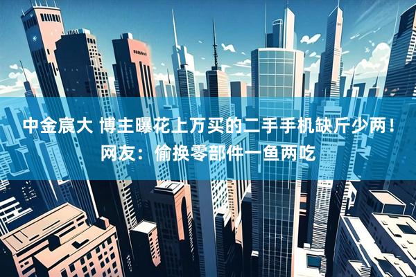 中金宸大 博主曝花上万买的二手手机缺斤少两！网友：偷换零部件一鱼两吃
