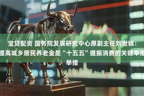 宝贷配资 国务院发展研究中心原副主任刘世锦：提高城乡居民养老金是“十五五”提振消费的关键举措