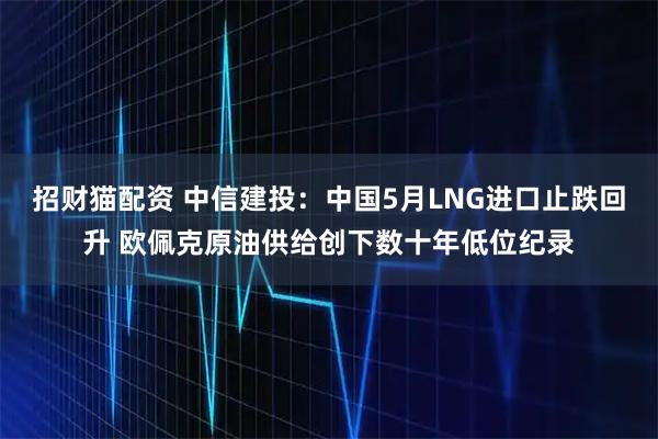 招财猫配资 中信建投：中国5月LNG进口止跌回升 欧佩克原油供给创下数十年低位纪录