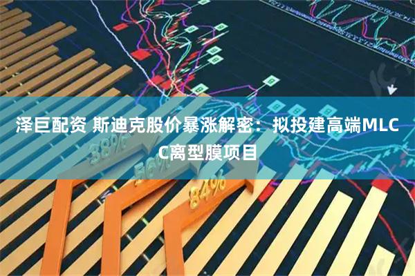 泽巨配资 斯迪克股价暴涨解密：拟投建高端MLCC离型膜项目