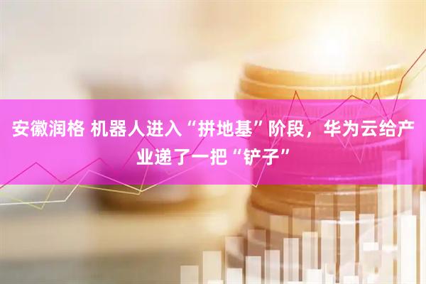 安徽润格 机器人进入“拼地基”阶段，华为云给产业递了一把“铲子”