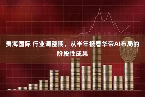 贵海国际 行业调整期，从半年报看华帝AI布局的阶段性成果
